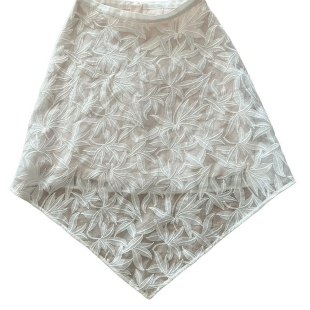 NEW Keepsake | The Label | Ivory Palm Leaf Lace Overlay Scarf Hem Mini Skirt